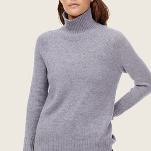 Italic Heather Gray Turtleneck Sweater